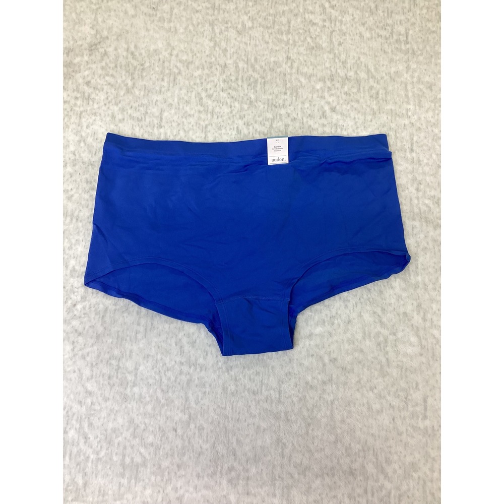 Auden Seamless No Side Seams‎ Boyshort Underwear Royal Blue Plus 4X NEW